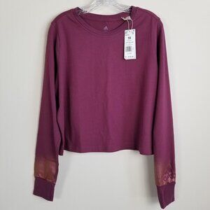 ADIDAS LS Cropped Shirt Top 1X NWT